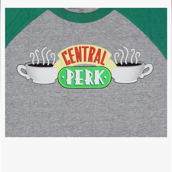 🆕 Friends TV Series Central Perk Café Baseball-Style Logo Tee - Picture 4 of 5